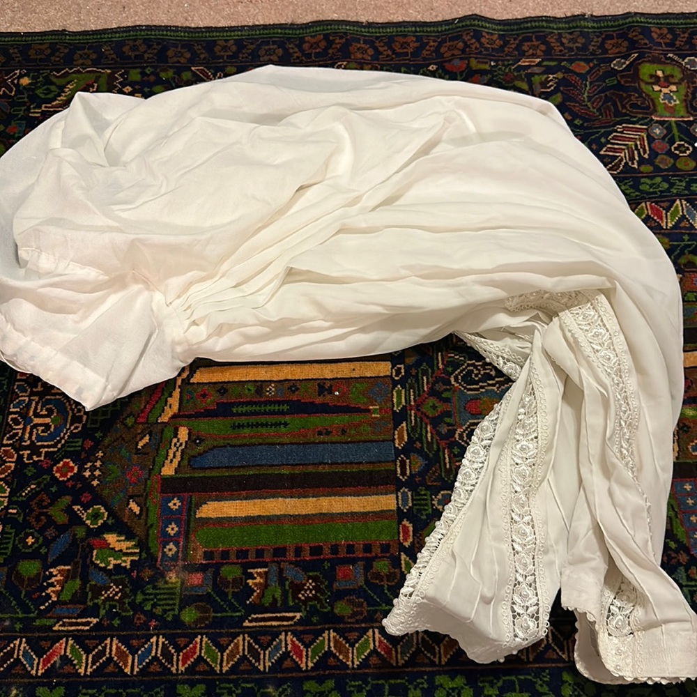 White patiala pants